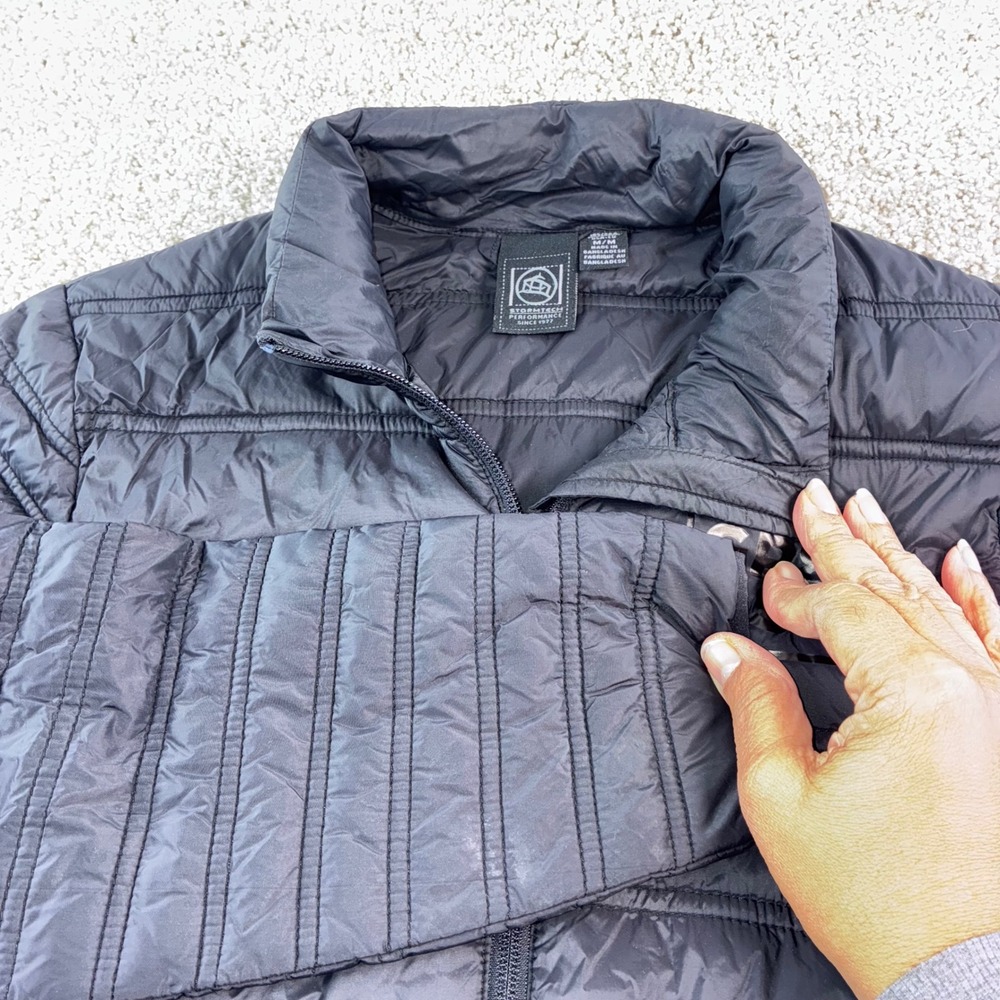 StormTech Performance Womens M Black Puffer Jacket Full Zip Packable Gorpcore